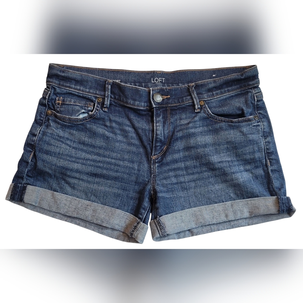 LOFT Women's Blue Denim Shorts Size 4
